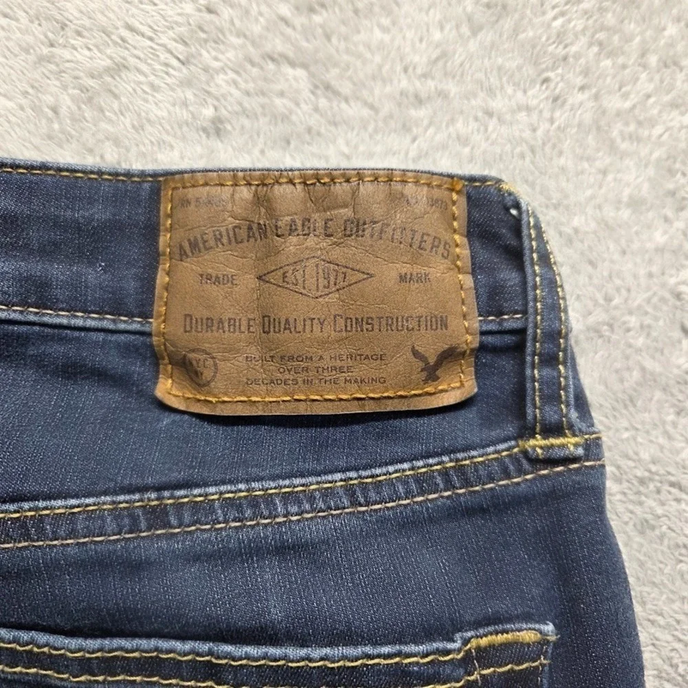American Eagle Jeans Mens 28X30 Blue Slim Straight Low Rise Extreme‎ Flex Denim